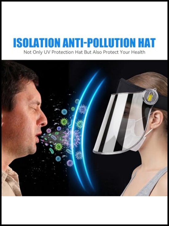 UV Protection Sun Visor Hat - UPF 50+ Adjustable Lens for Hiking Golf main image 4